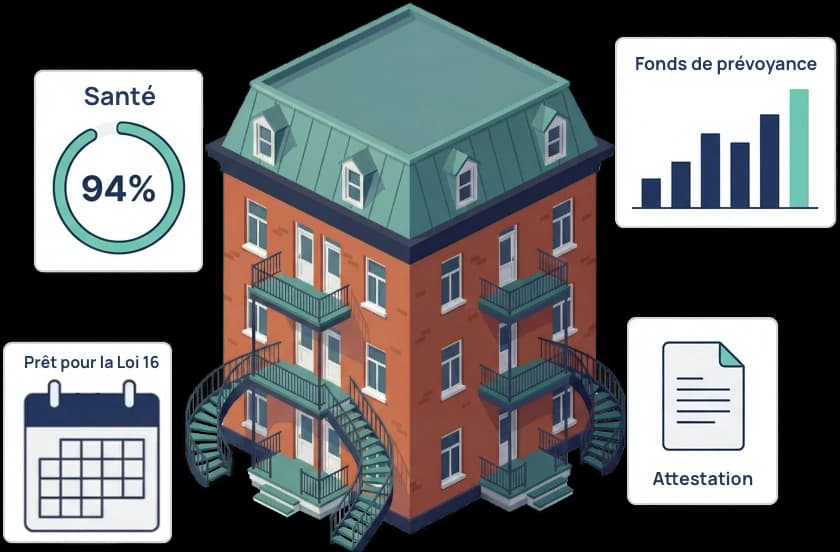 Tableau de bord CondoAide — gestion de copropriété